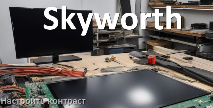 
Как на телевизоре Skyworth настроить контрастность экрана прибавить и уменьшить