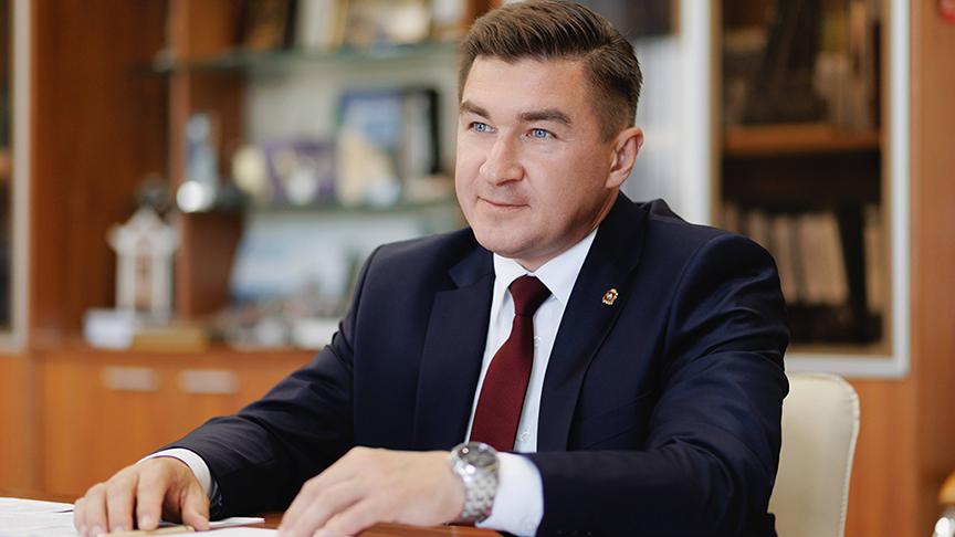 Ректор ЧелГУ Сергей Таскаев. Фото Ильи Бархатова