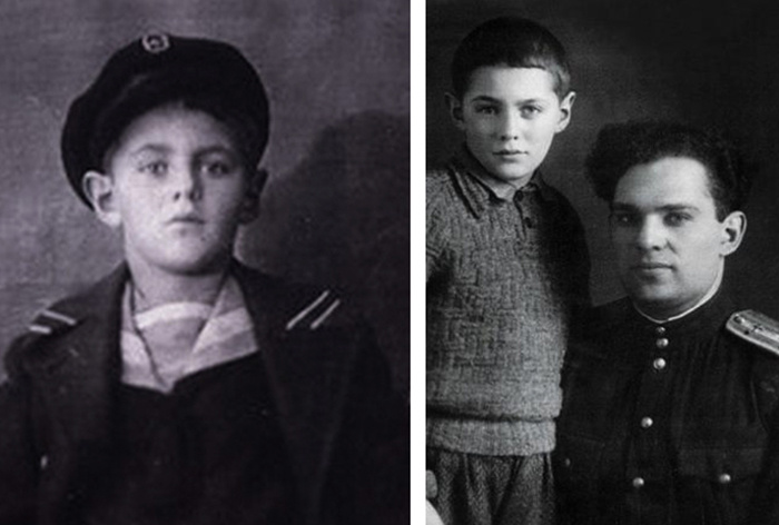 Детское фото. Леонид с отцом