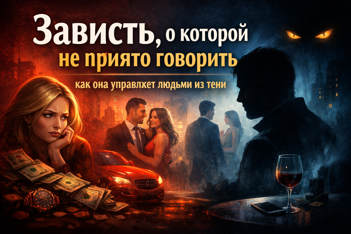 Зависть, о которой не принято говорить: как она управляет людьми из тени