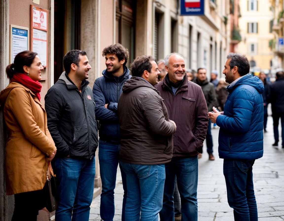 очередь в Италии 