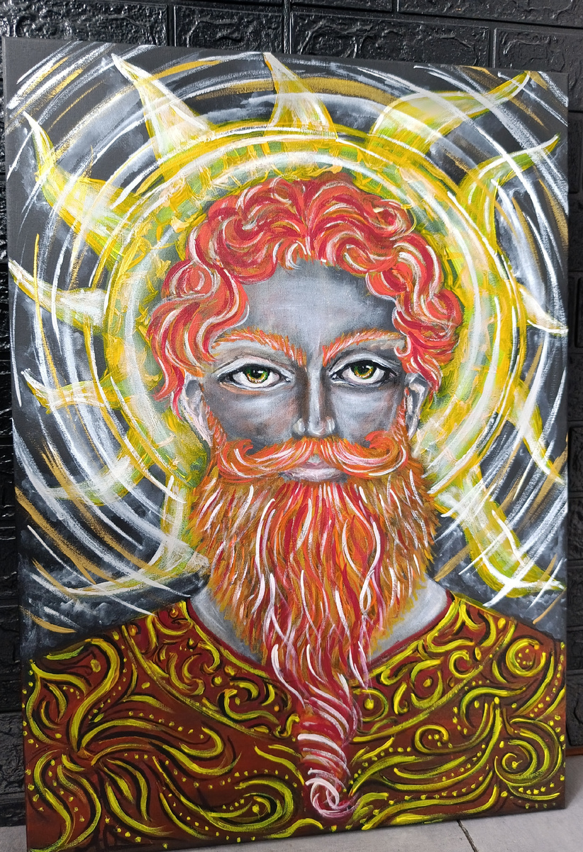 Ярило. Акрил . 05.24 г. Автор я 