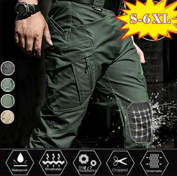 Мужские всесезонные носимые тактические брюки Ix9 с несколькими карманами