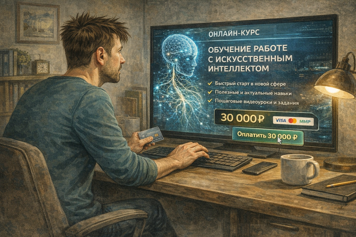 Купить обучающий курс за 30 кр вообще не проблема