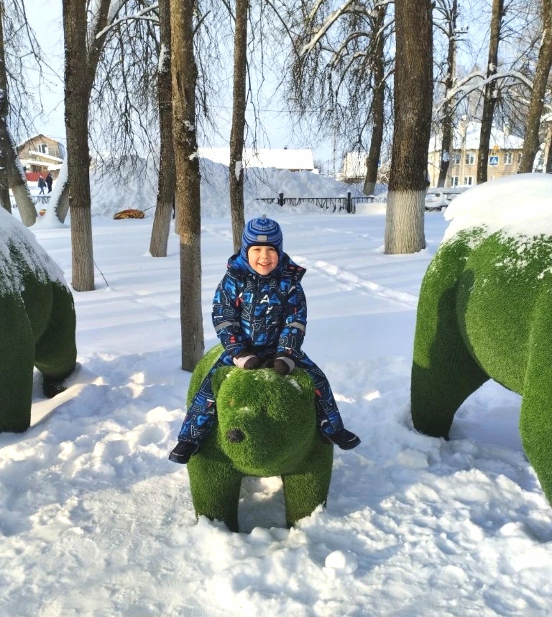 В городском парке с бабушкой
