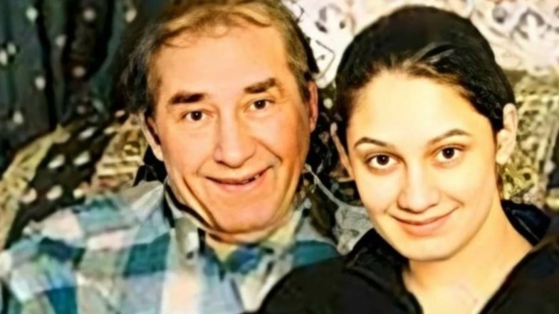 с папой Спартаком Мишулиным