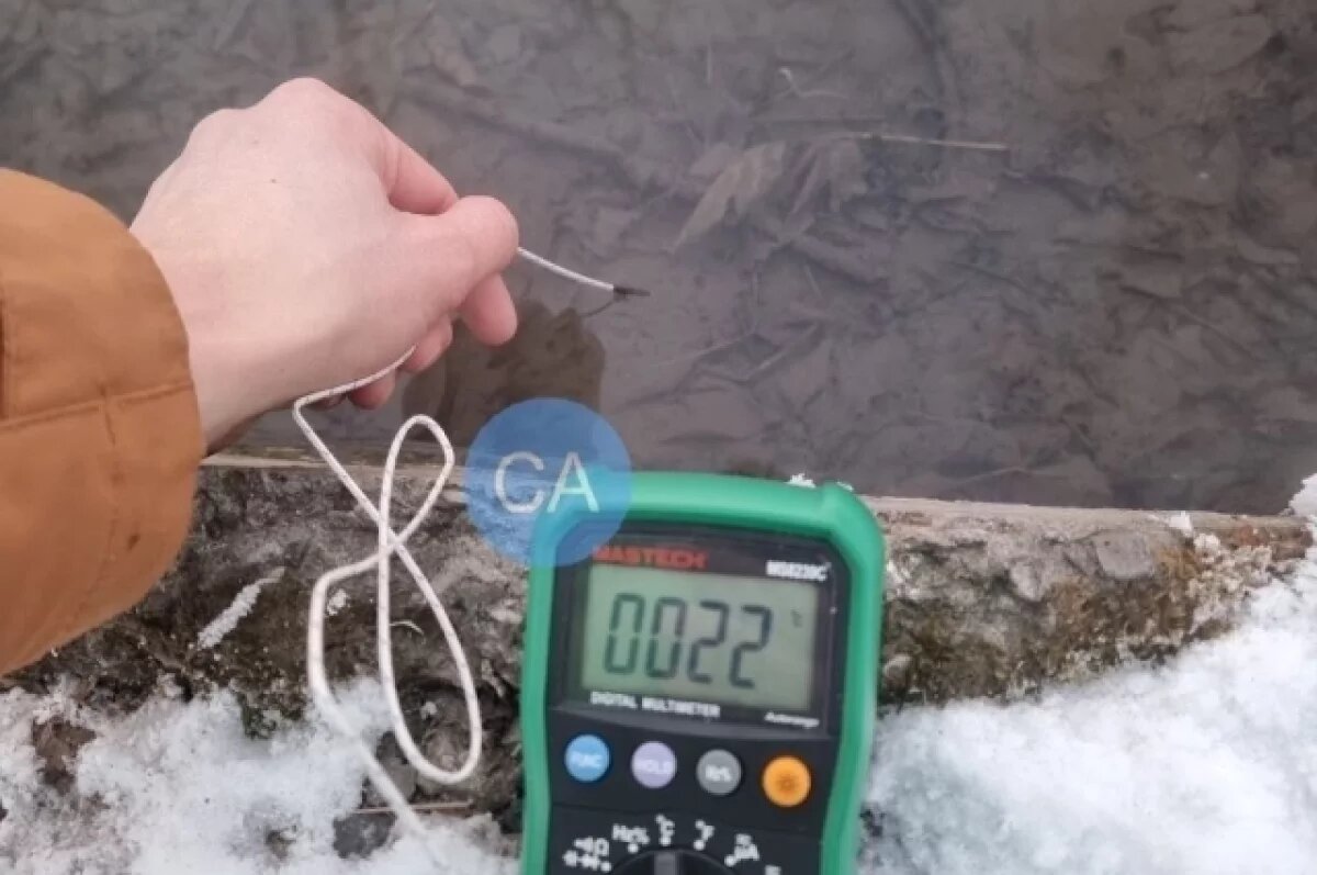    В Академгородке Новосибирска нагрелась река Чербузы до +26 градусов