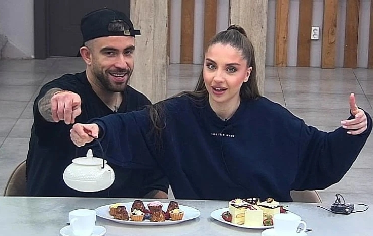 Игорь Григорьев и Катя Квашникова (фото из эфира на «Okko»)