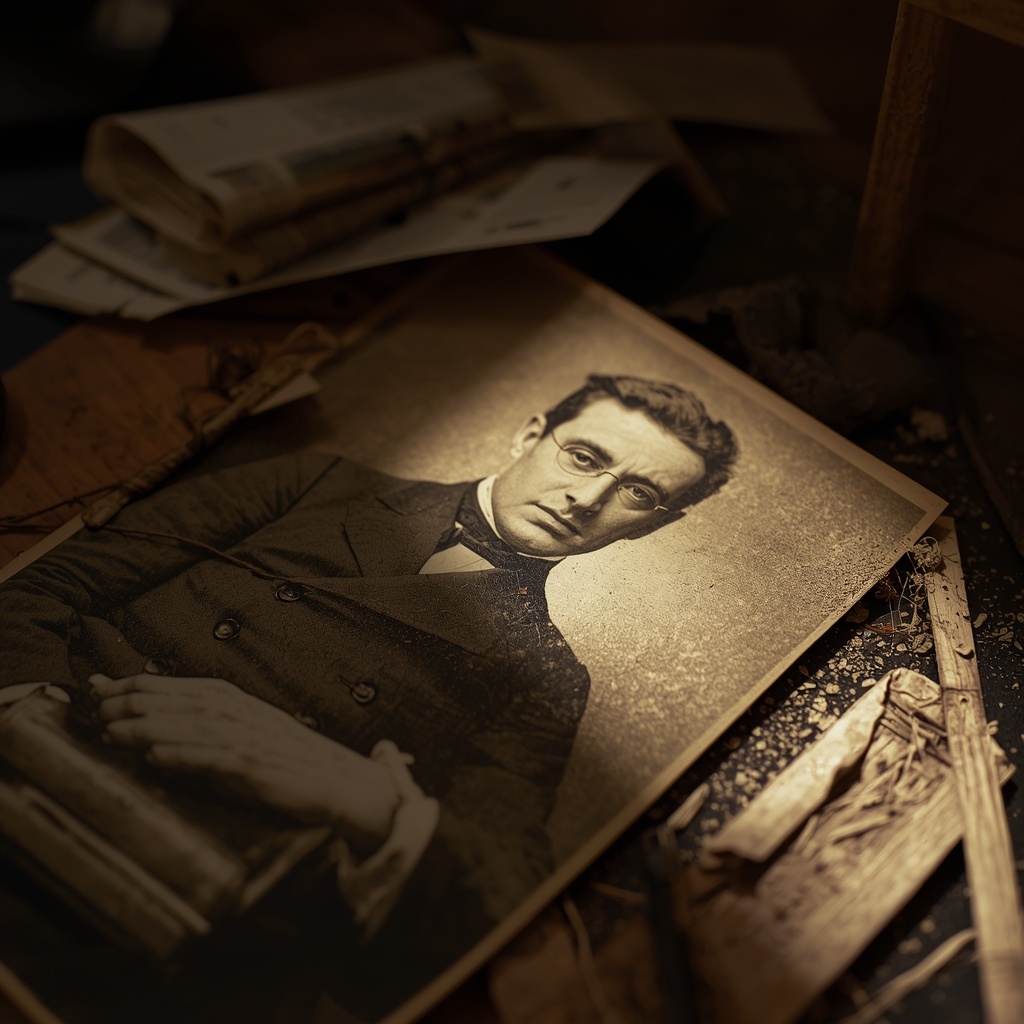 Это была старая фотография, коричневатая от времени. 