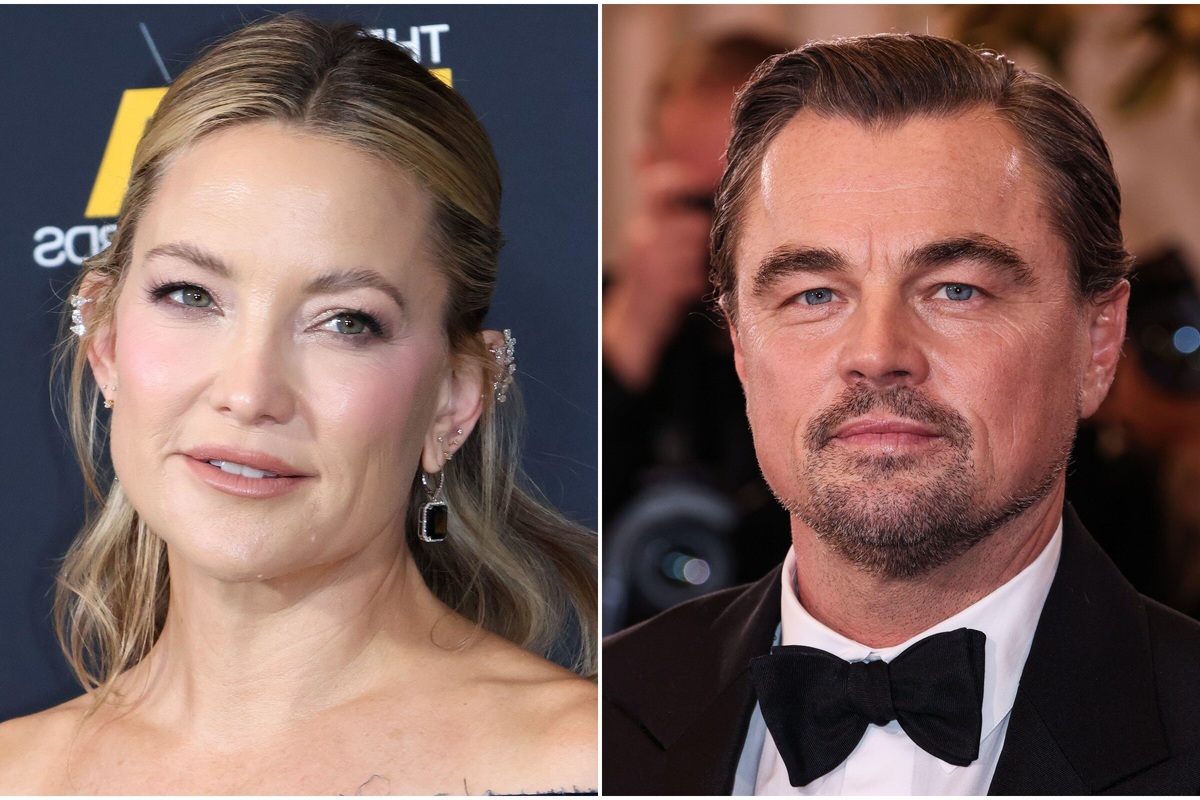     Кейт Хадсон в облегающем платье с открытыми плечами и Леонардо ДиКаприо в элегантном костюме появились на премии