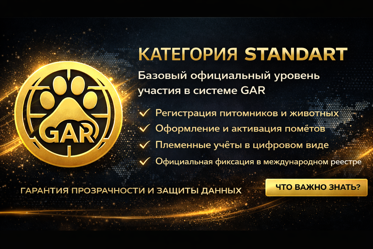 STANDART — это точка входа в профессиональную племенную экосистему GAR.