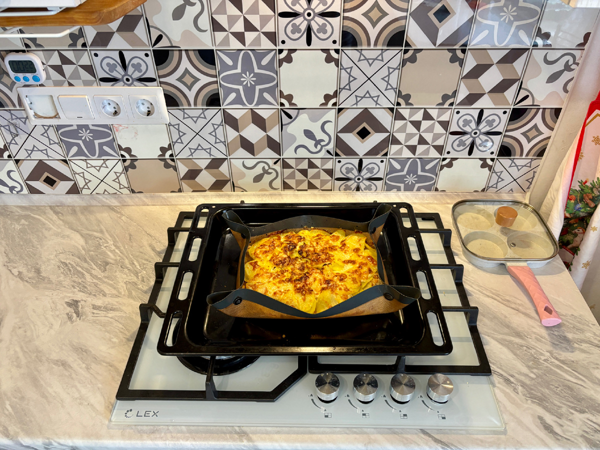 Готовая запеканка с фаршем