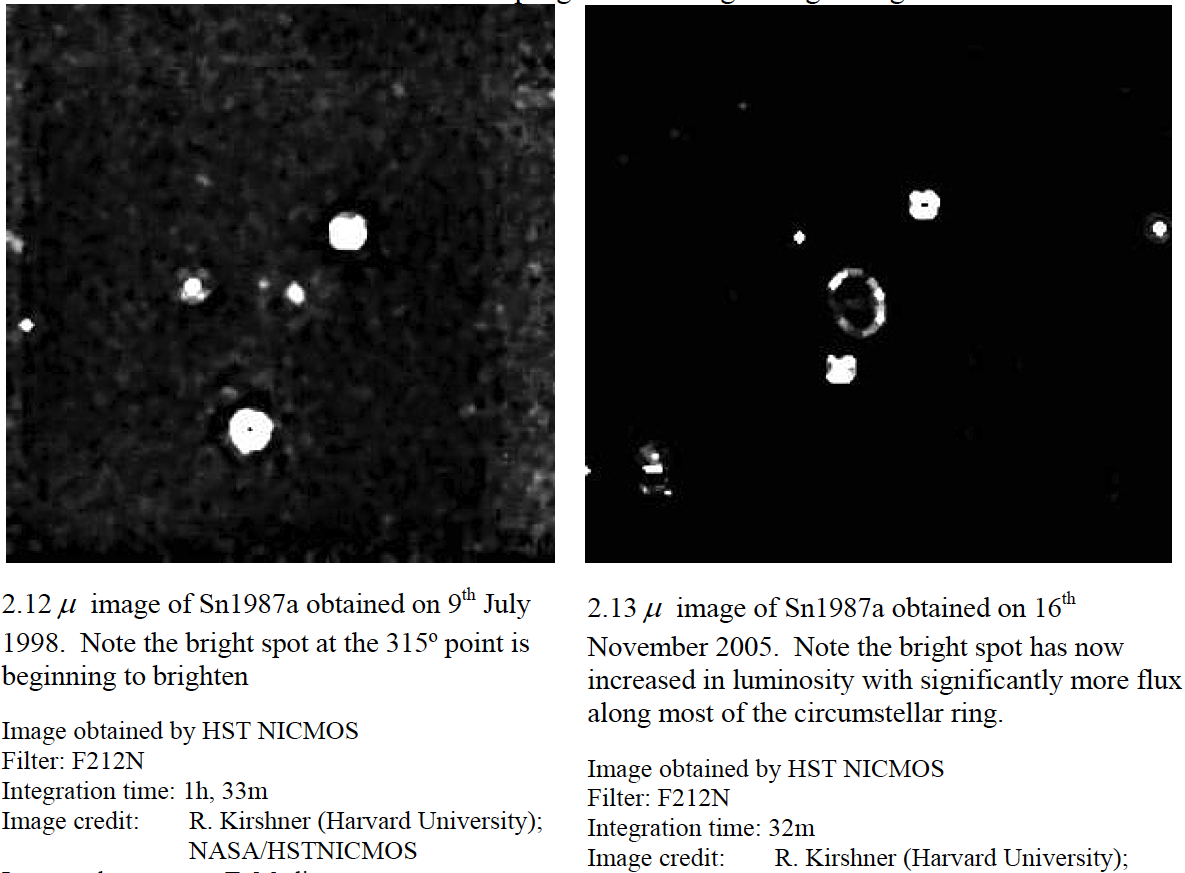 Впечатляющий остаток сверхновой SN1987A