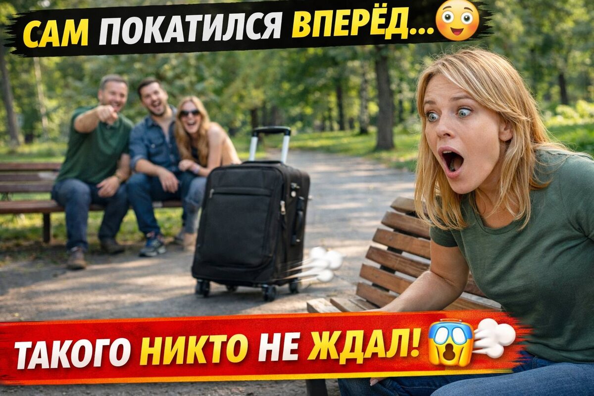 Я на минутку!» — сказала красотка… ЧЕМОДАН СБЕЖАЛ 🤯🧳 Реакция мужчины — бесценна