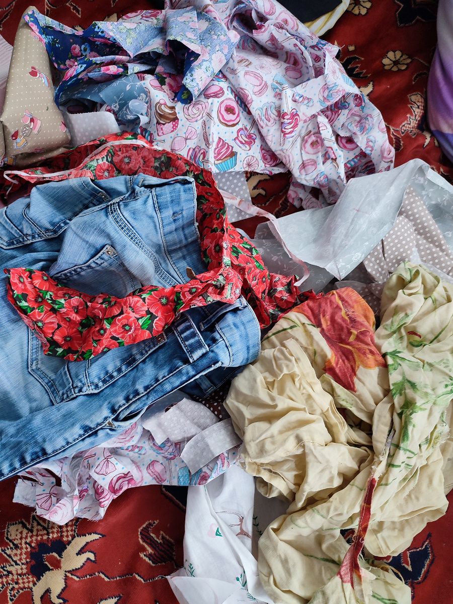 Мои остатки тканей