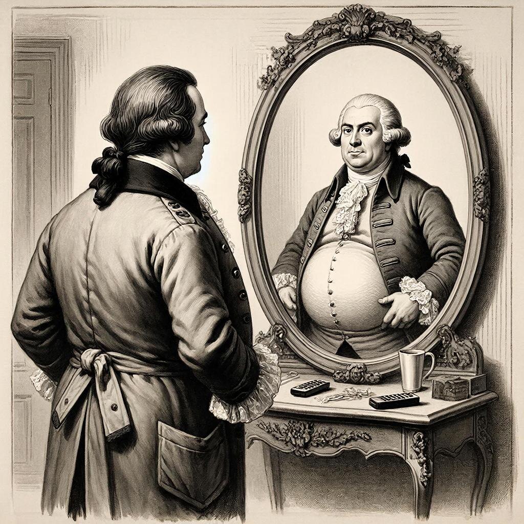 Генерал изучает карту предстоящих боевых действий (зеркальную).