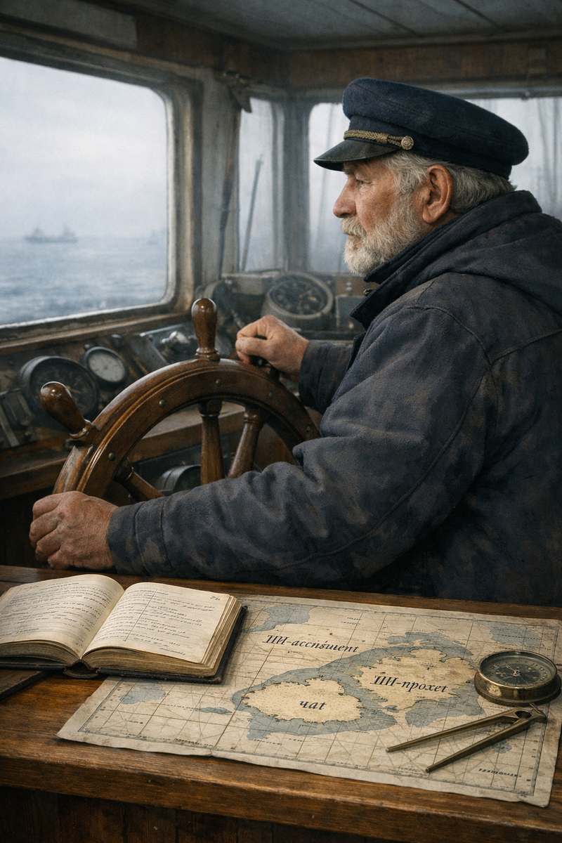 Ассистент помогает решить задачу. Проект позволяет вести работу и помнить, что уже было сделано. Это разные режимы, и путать их – всё равно что выходить в море без журнала.