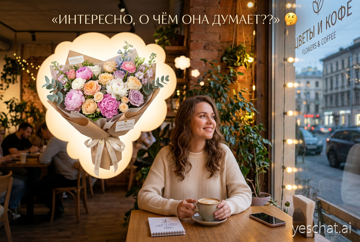 «Интересно, о чём она думает?» 🤔