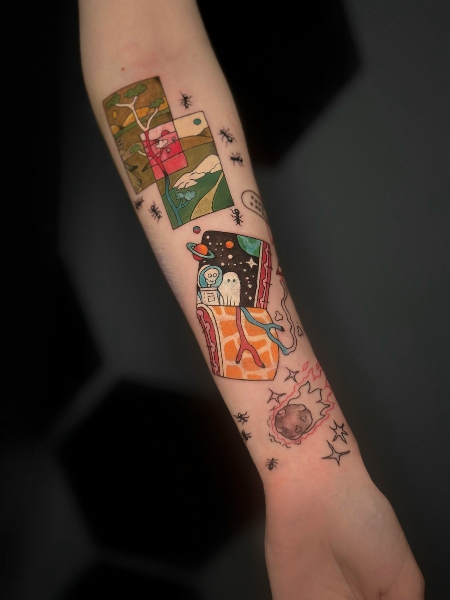 Тату на руке можно набить в Москве