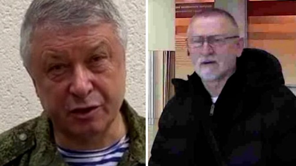   Генерал Алексеев и Любомир Корба (справа). Генерал вышел победителем из противостояния с вооруженным террористом