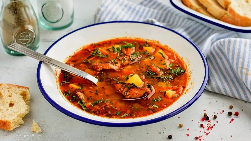 Суп из кильки в томате