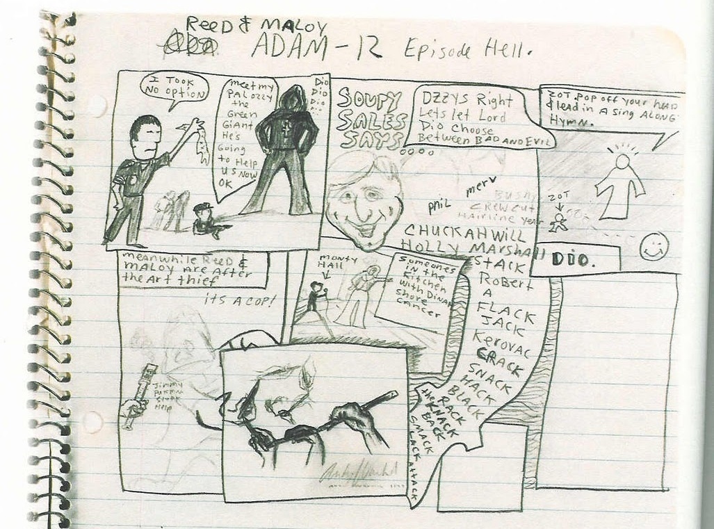 Одна из тех самых страниц «Дневников» Курта Кобейна