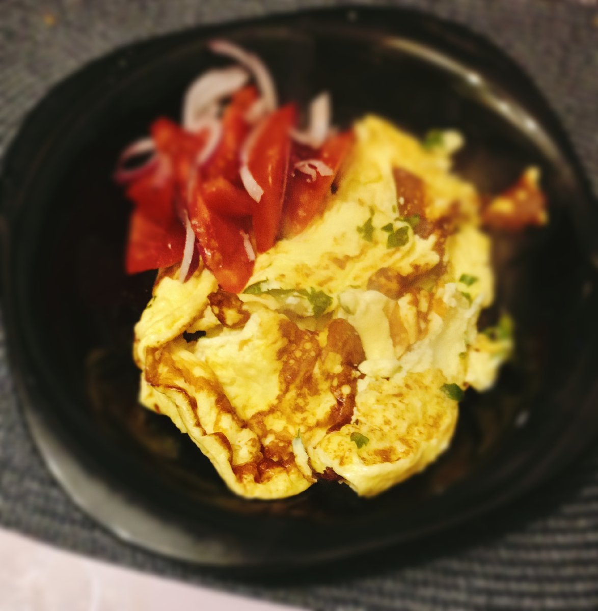 Фото моë. Успела  на завтрак сделать омлет) 