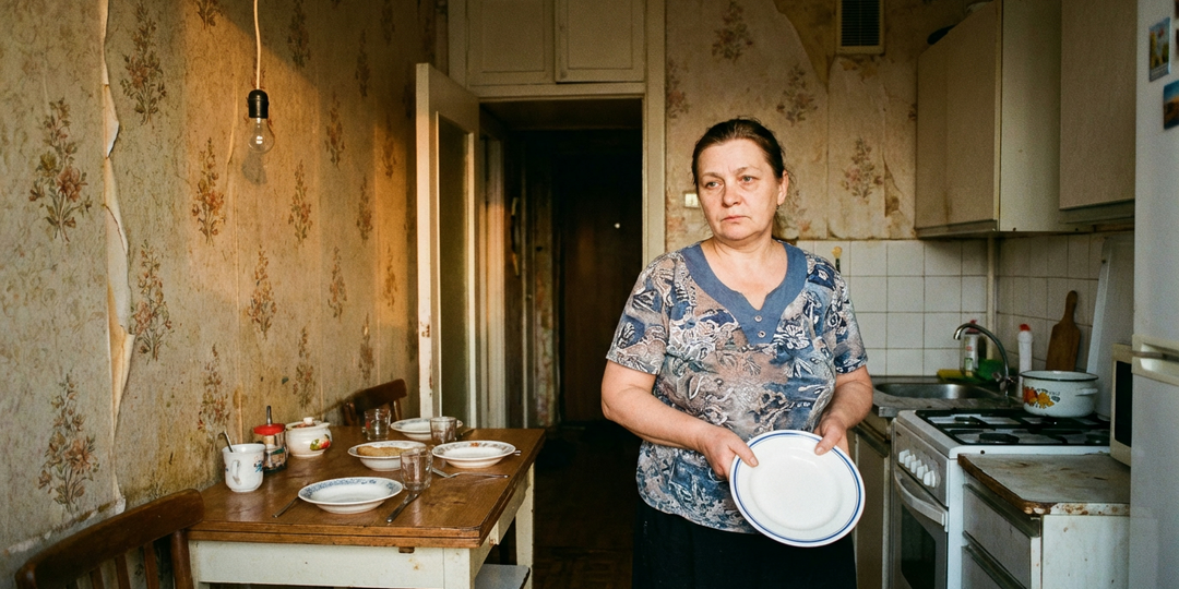 Мать 8 лет ставила четыре тарелки на стол. В семье было трое. Дети не спрашивали — привыкли. Когда пришёл гость — поняли, кого она ждала