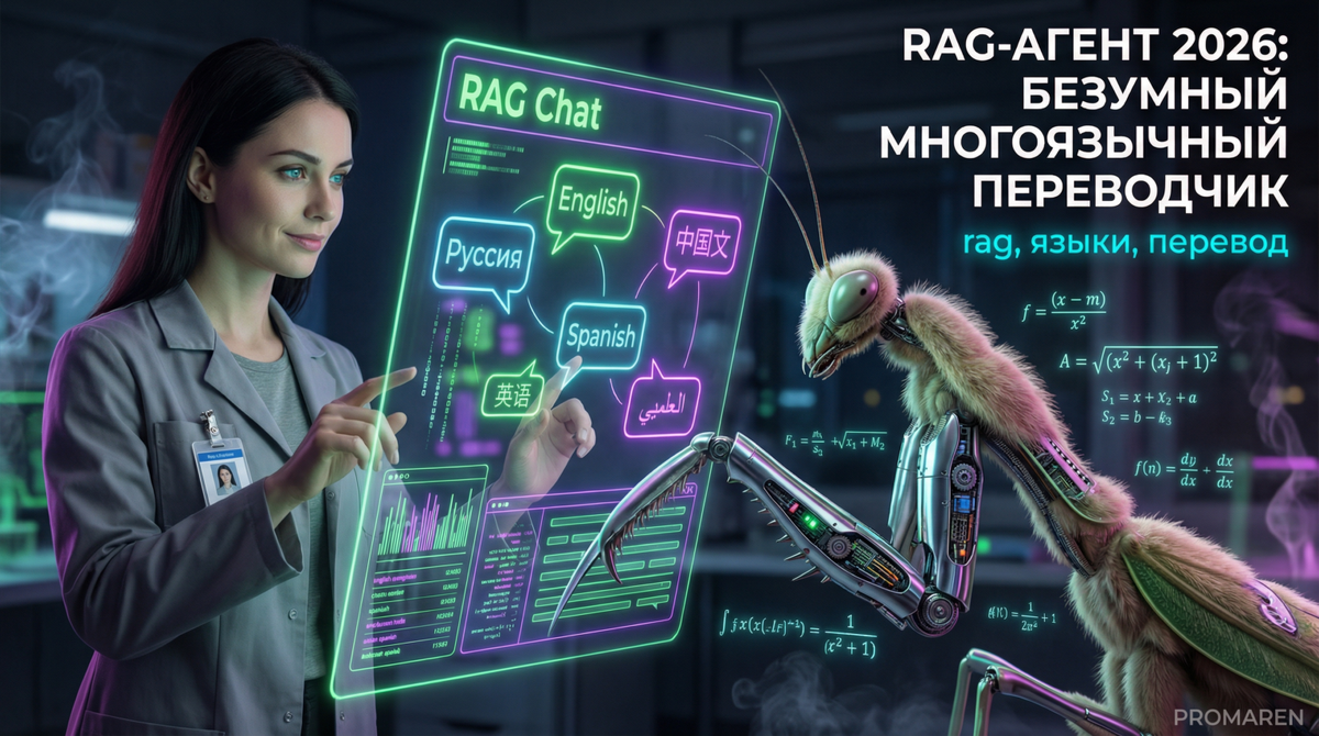    Многоязычный RAG-агент: перевод и настройка в 2026 году без кода | Марина Погодина, PROMAREN Марина Погодина