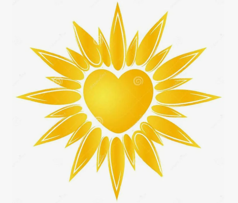 Алиса сказала, что символом щедрости может быть сердце с расходящимися от него лучами. Мне понравилось. Источник: https://au.pinterest.com/pin/sun-heart-logo--59672763808070967/