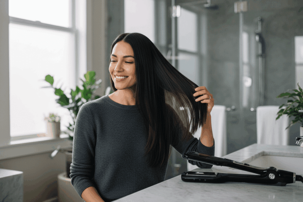    Уход с паровым выпрямителем: как усилить эффект домашних масок и сделать волосы здоровыми как в спа TELZEN