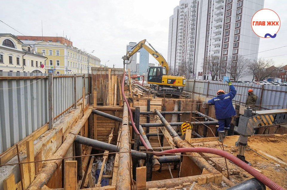 В Москве обновят более 90 км коммунальных сетей
