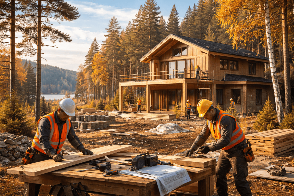     сколько строится дом