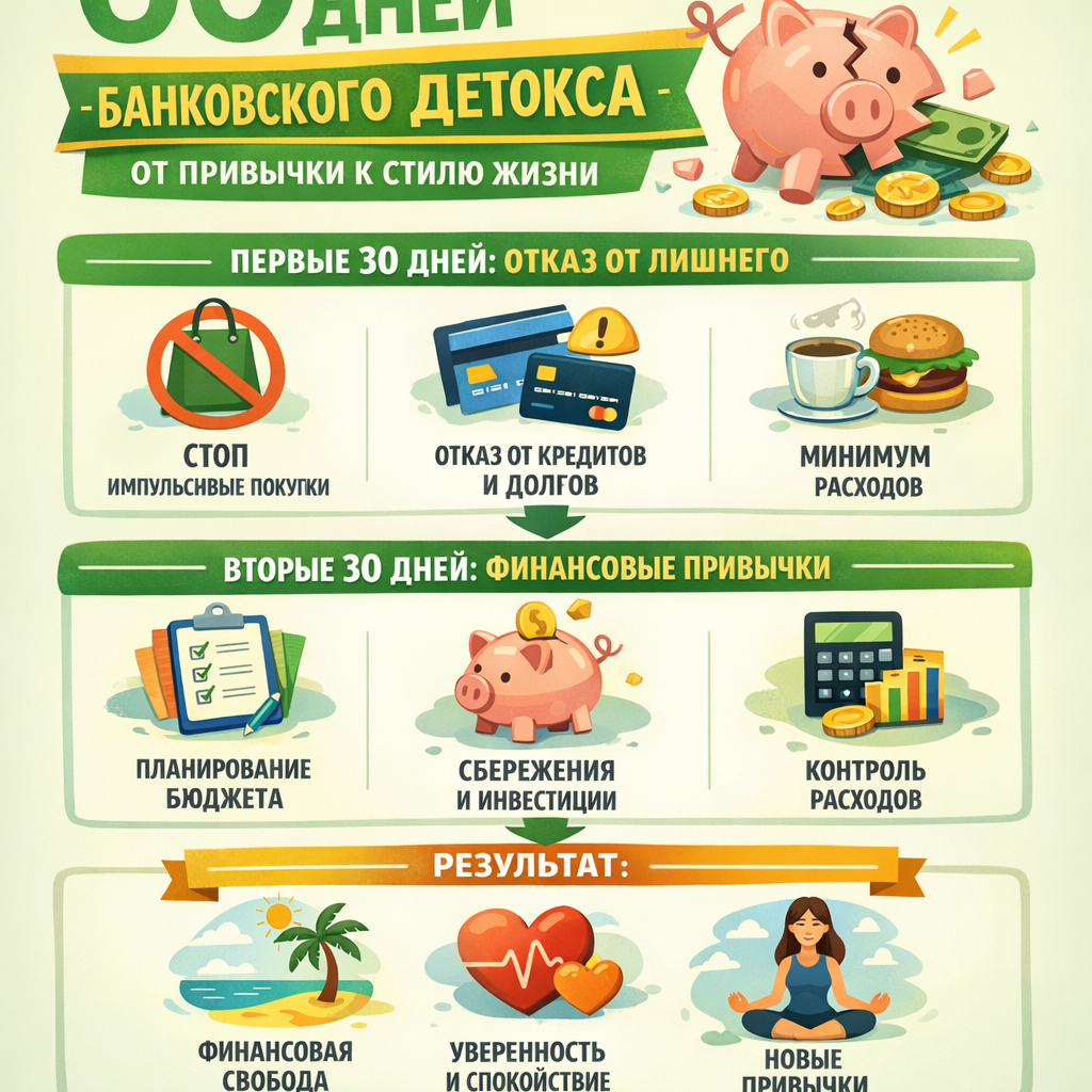 Как 60 дней банковского детокса меняют жизнь? Итоги и план на следующие 90 дней без кредитов