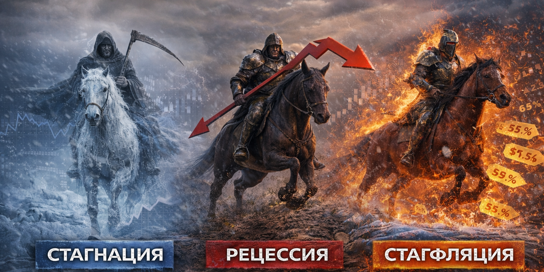 Три всадника экономики 2026: стагнация, рецессия и стагфляция