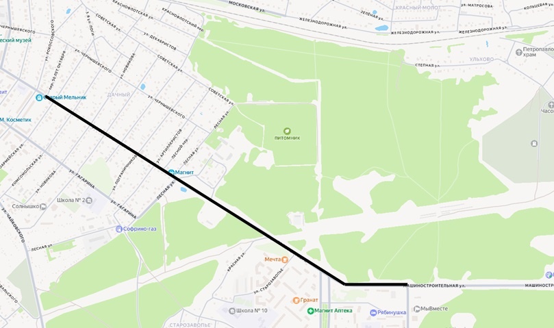    Схема производства работ на улице 50 лет Октября