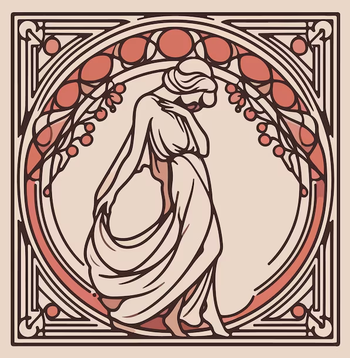 Изображение в стиле арт нуво