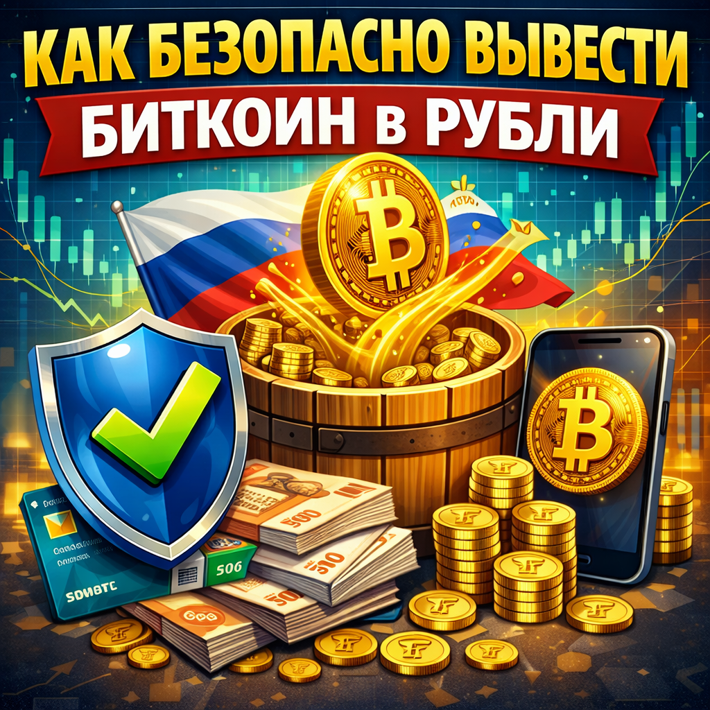 Как безопасно вывести биткоин в рубли
