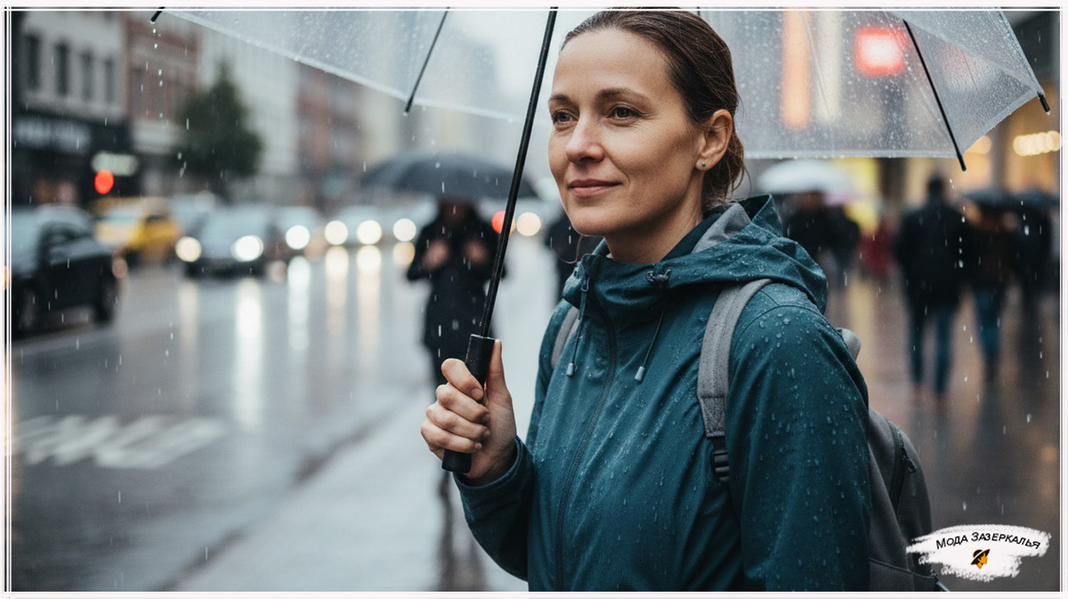 Под дождем