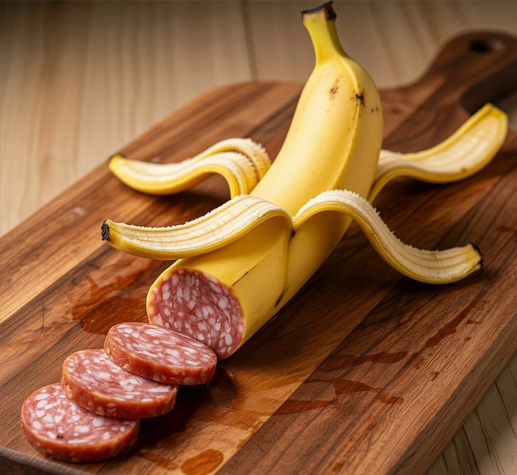 Шуточный шарж на колбасу 