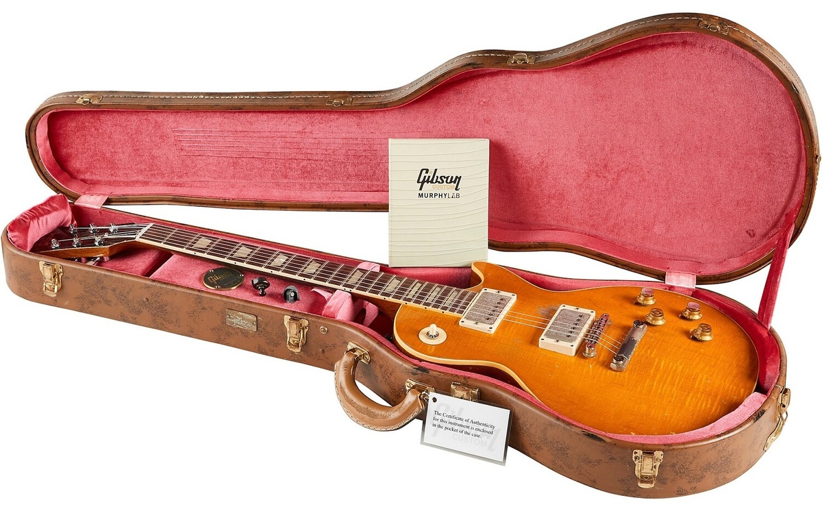 Gibson Custom Murphy Lab Kirk Hammett Greeny 1959 Les Paul Standard - электрогитара Greeny Burst
