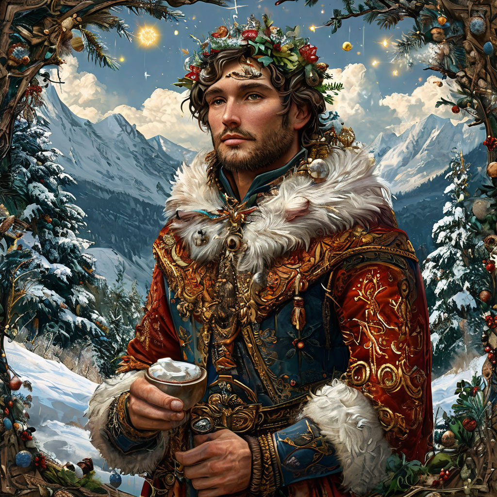 Вот так ИИ изображает январь