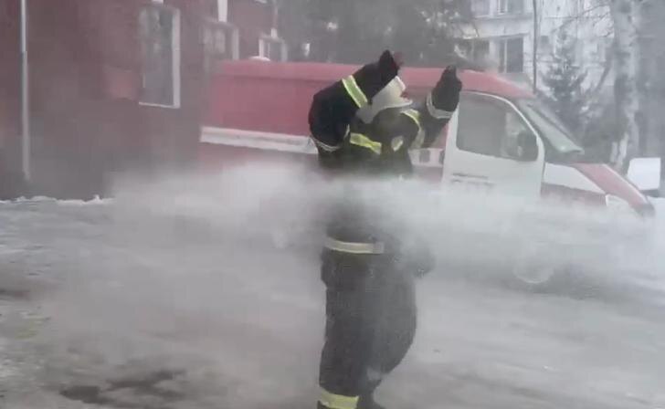    Кадр из видео МЧС Курской области