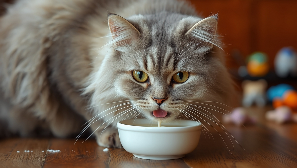 Кошка и сгущенка