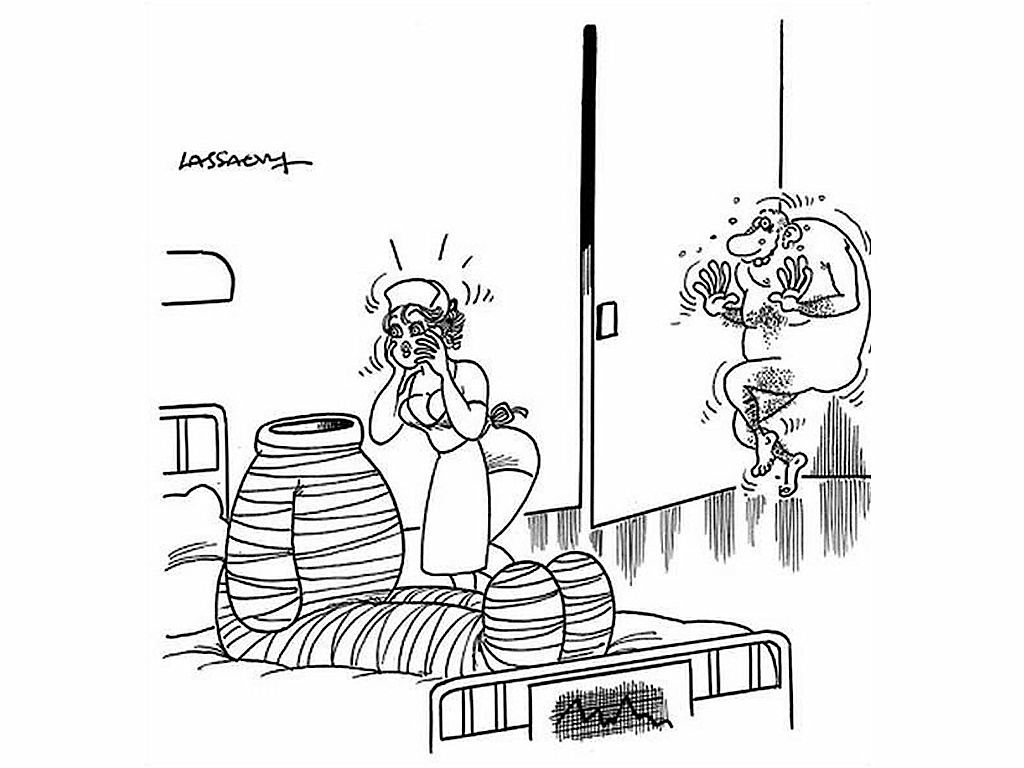 КАРИКАТУРА ОТ ХУДОЖНИКА-КАРИКАТУРИСТА РОБЕРТА ЛАССАЛЬВИ / Robert Lassalvy
