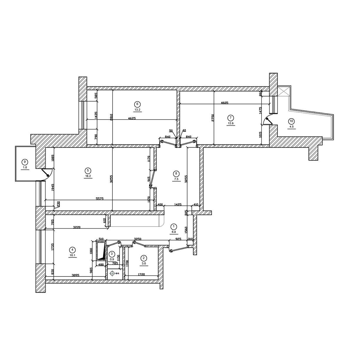 Исходная планировка.