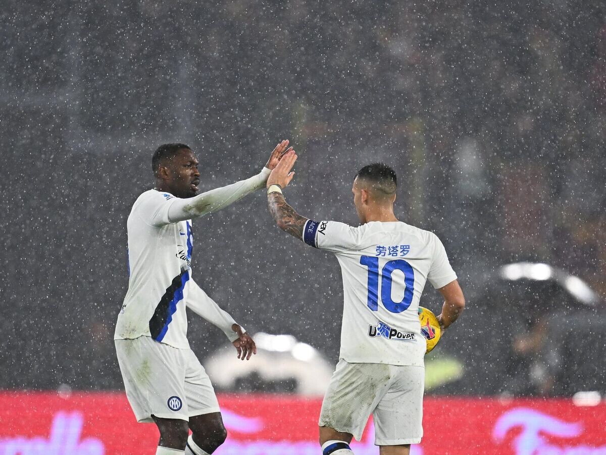    Футболисты "Интера" Маркус Тюрам и Лаутаро Мартинес | © Фото : Пресс-служба ФК "Интер"