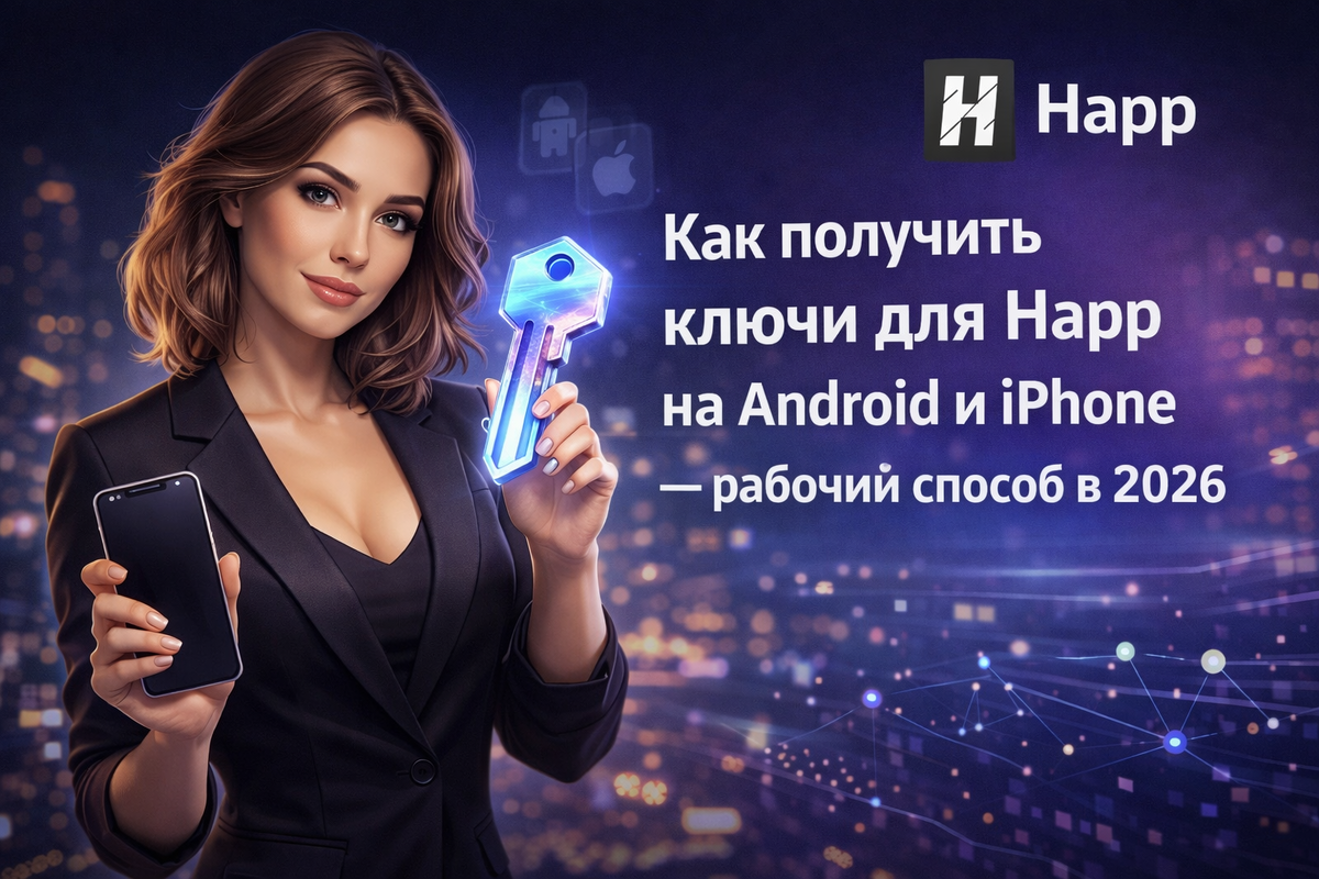 Ключи для Happ на Андроид и Айфон