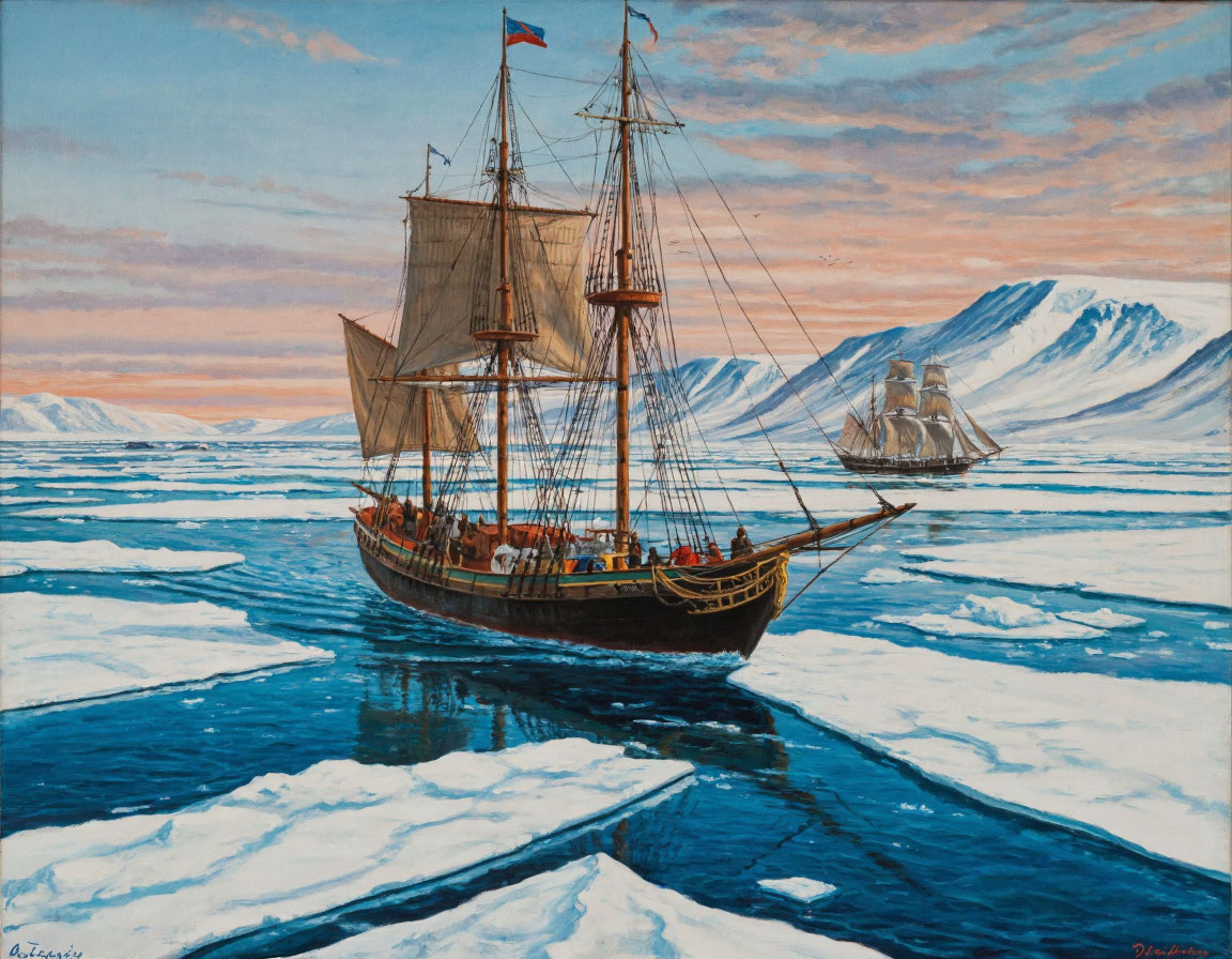 Русская Полярная экспедиция на острове Котельный проводила метеорологические, гидрографические и геологические исследования в условиях суровой арктической зимы.