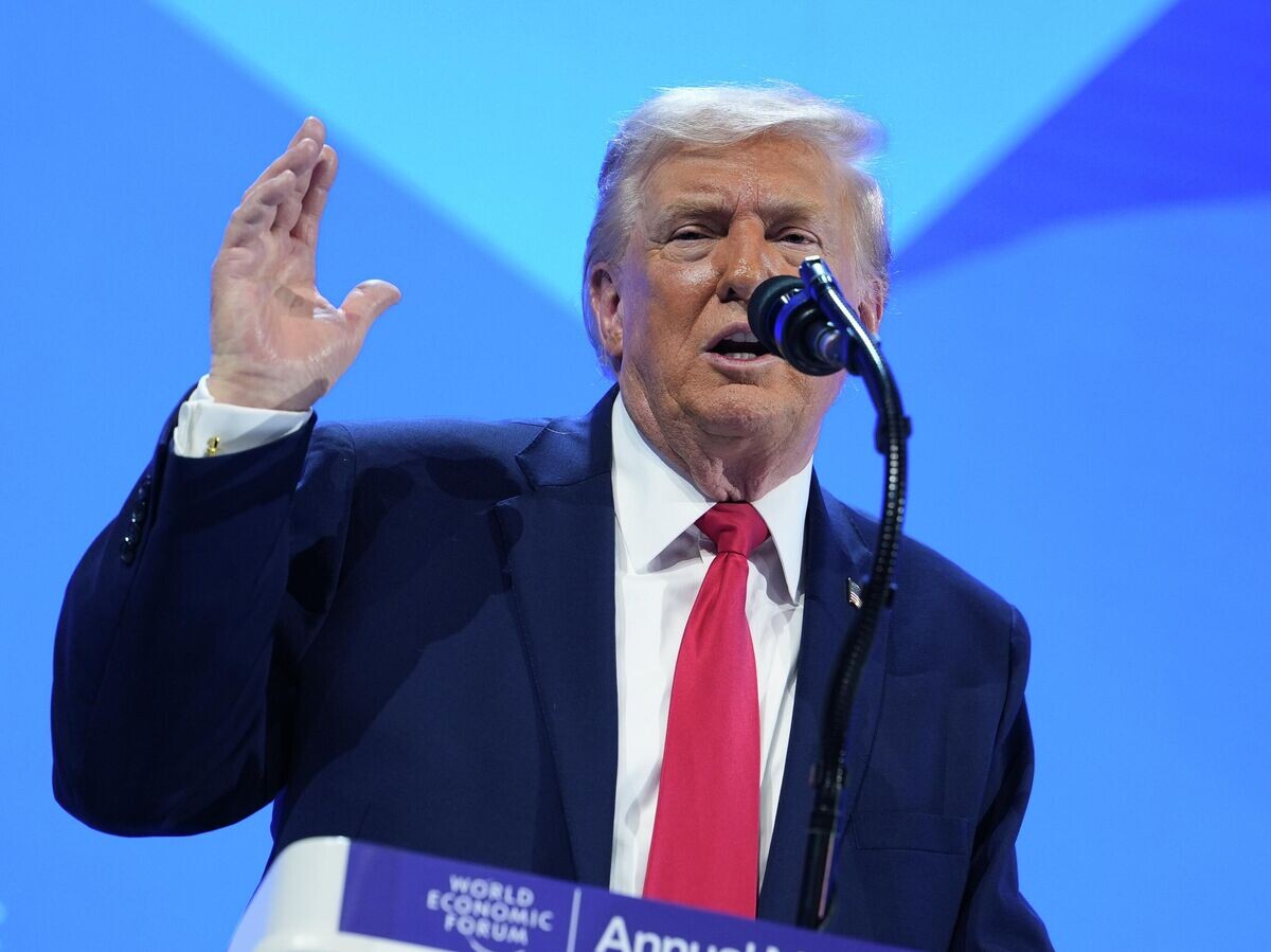    Президент США Дональд Трамп на Всемирном экономическом форуме в Давосе© AP Photo / Evan Vucci
